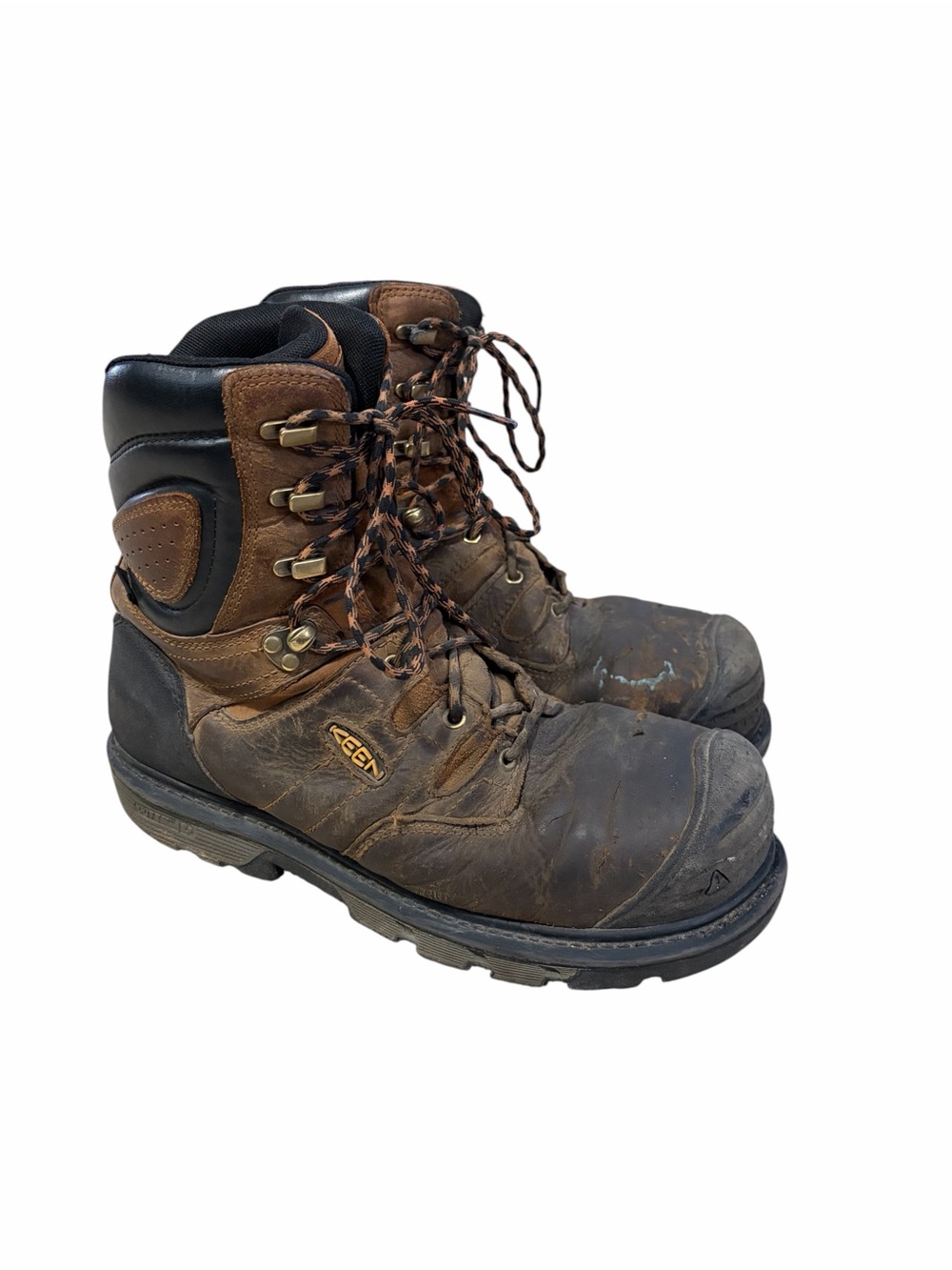 Keen Utility Camden 6” Steel Toe Waterproof Boots Mens 11.5D Brown Leather
